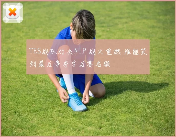TES战队对决NIP 战火重燃 谁能笑到最后争夺季后赛名额